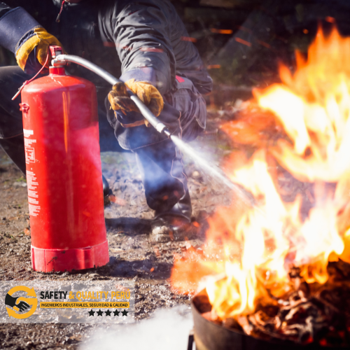 Lucha contra incendios, Capacita a tus colaboradores en el uso correcto de extintores, control inicial del fuego y respuesta ante emergencias en el entorno laboral.